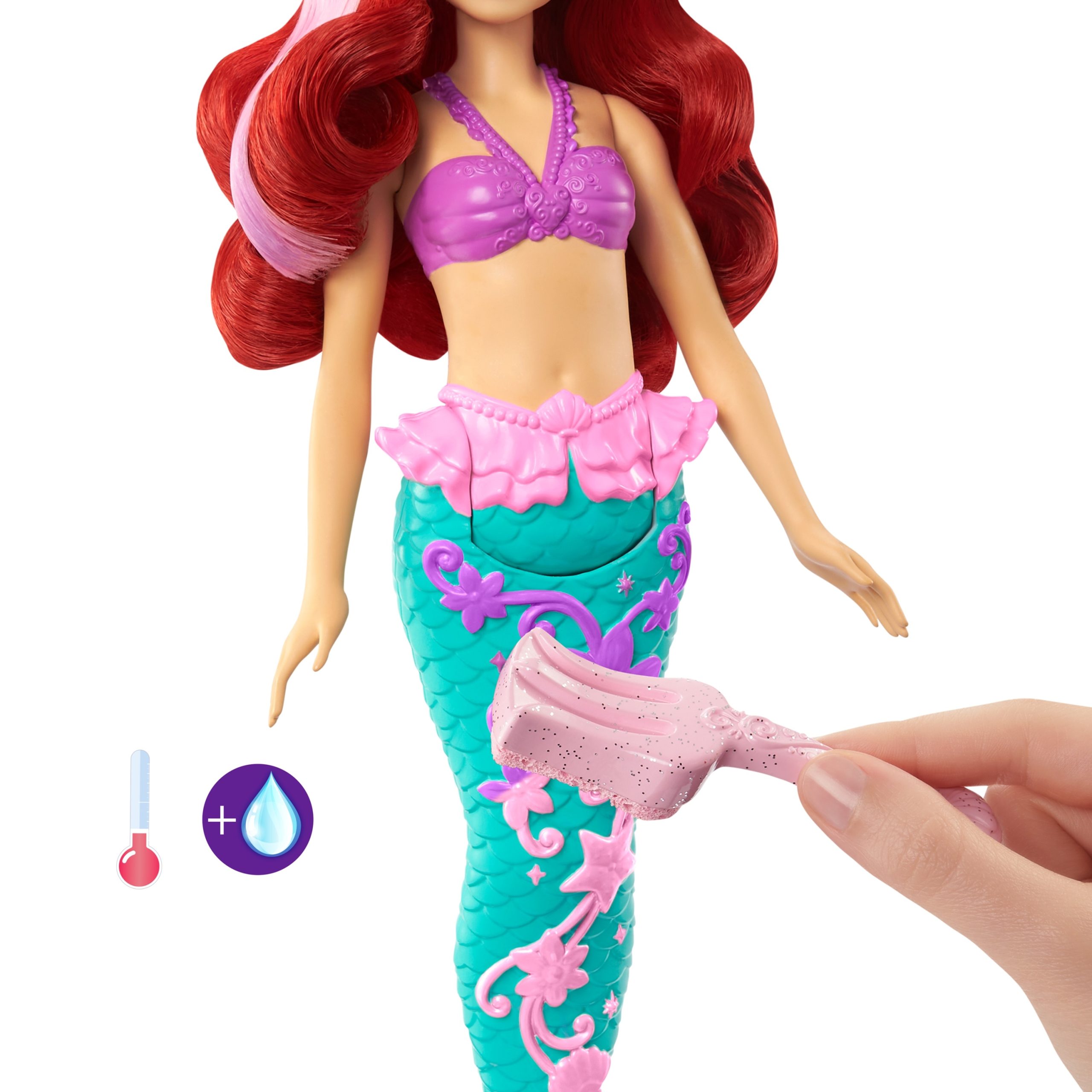 „DISNEY PRINCESS“ lėlė - Arielė su spalvų keitimo funkcija - Image 5