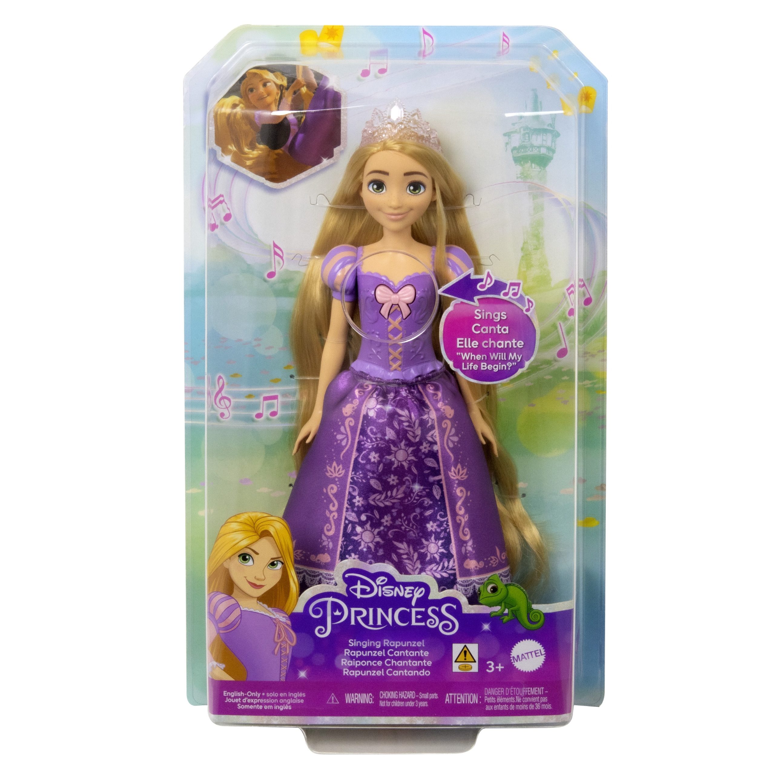 DISNEY PRINCESS dainuojanti lėlė Auksaplaukė (anglų kalba) (HPD41) - Image 6
