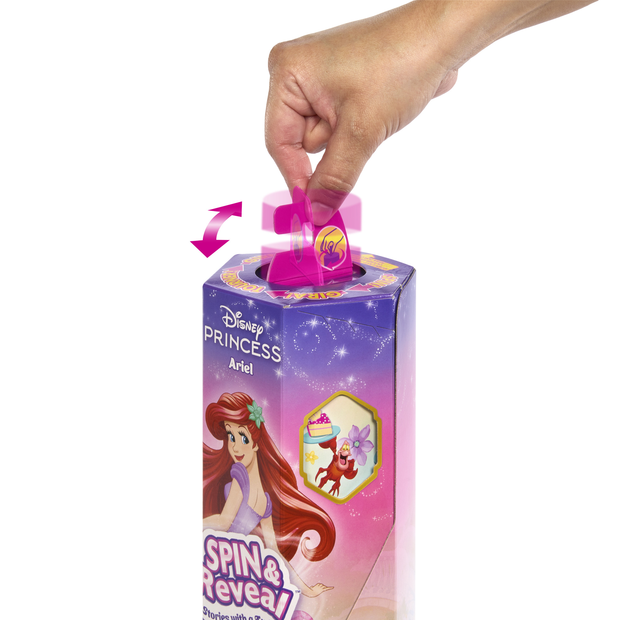 DISNEY PRINCESS SPIN and REVEAL Auksaplaukės siurprizų rinkinys (HTV86) - Image 6