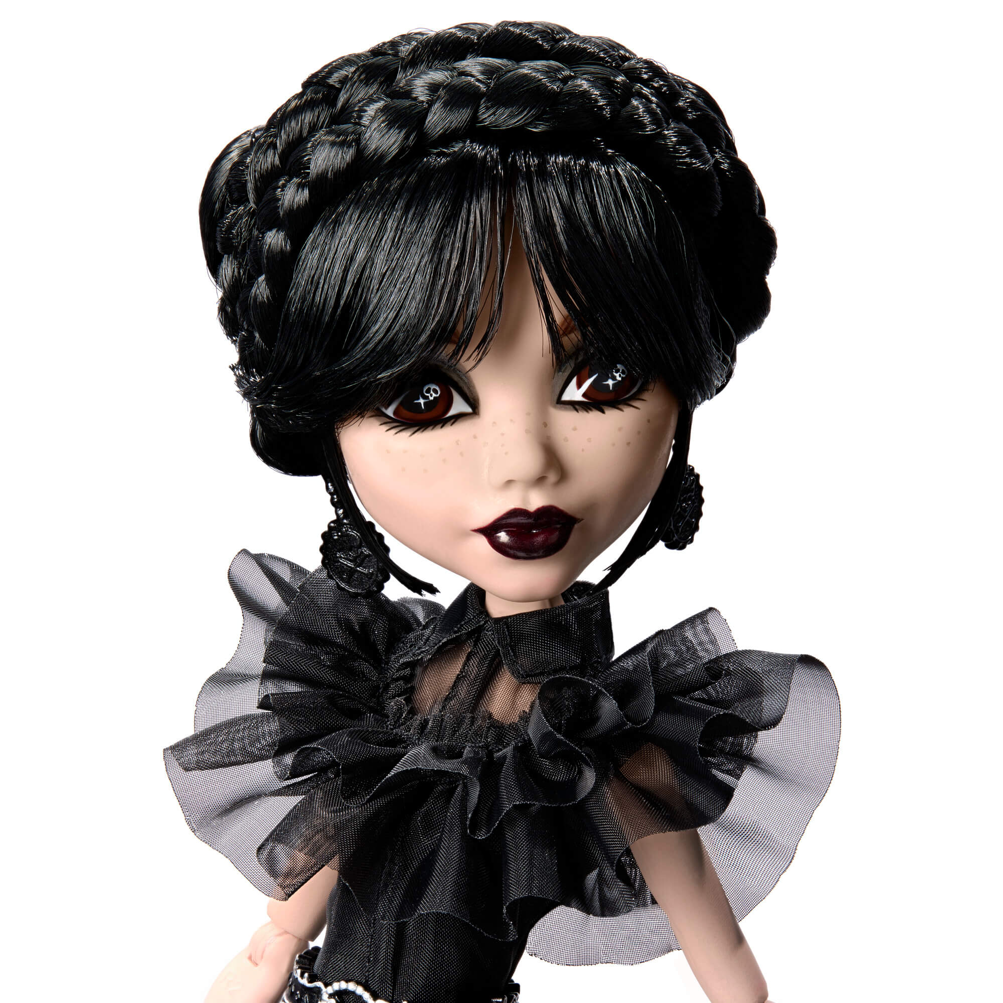 MONSTER HIGH X WEDNESDAY lėlė Trečiadienė juoda suknele (HXJ03) - Image 3