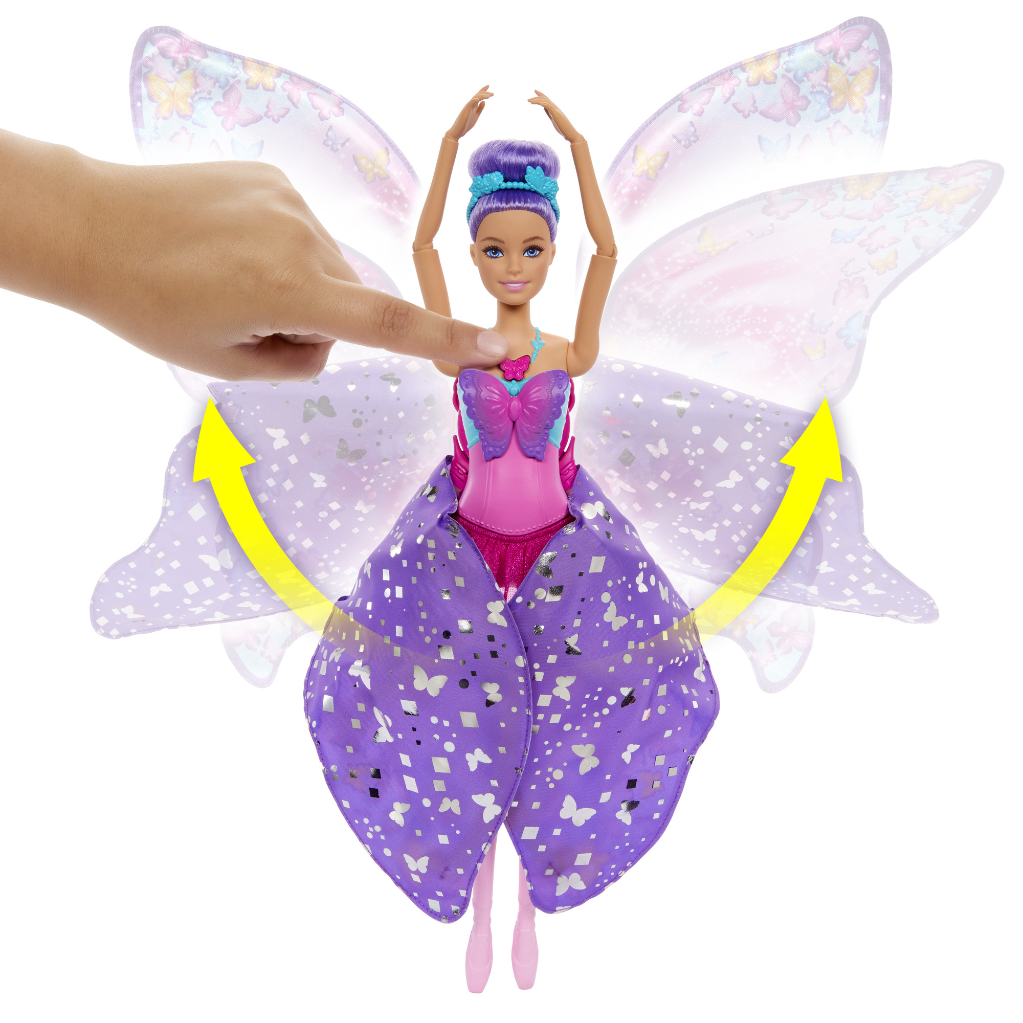 BARBIE DREAMTOPIA lėlė - drugelis (HXJ10) - Image 3