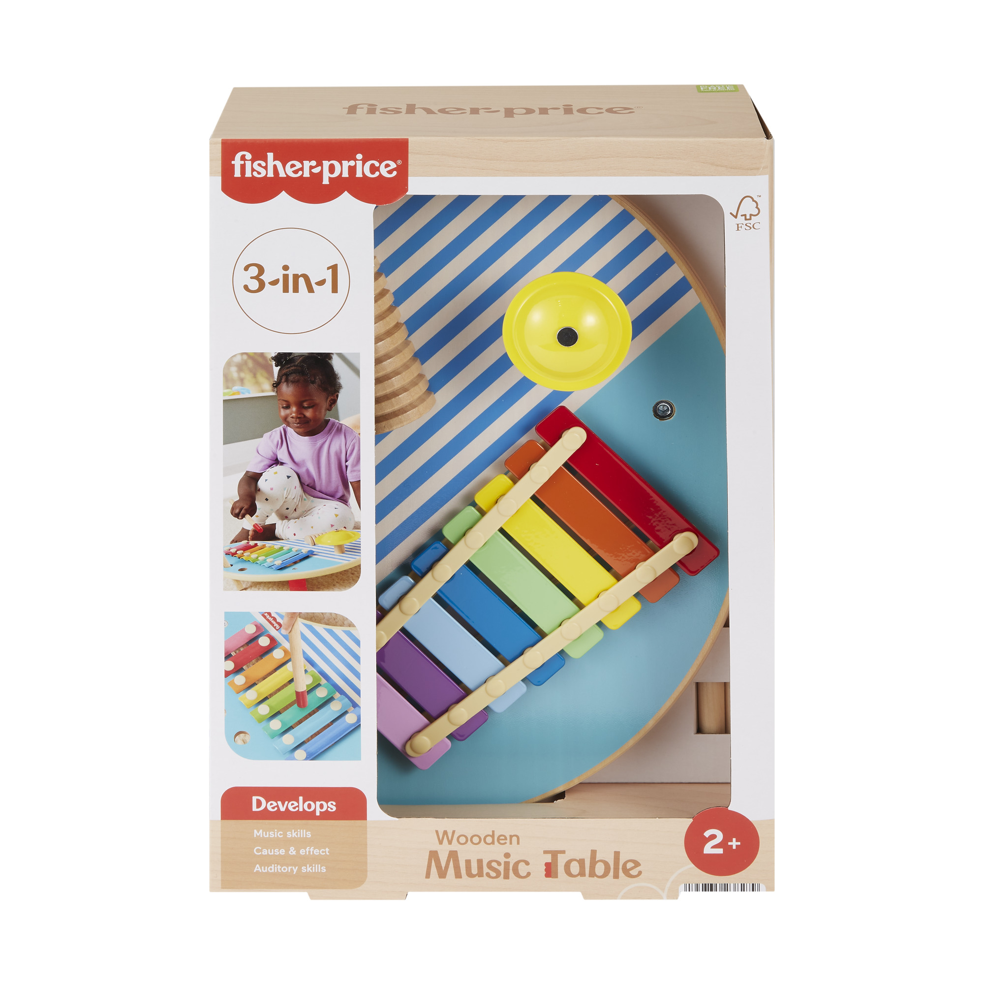 FISHER-PRICE medinis muzikinis stalas (HXT91) - Image 4
