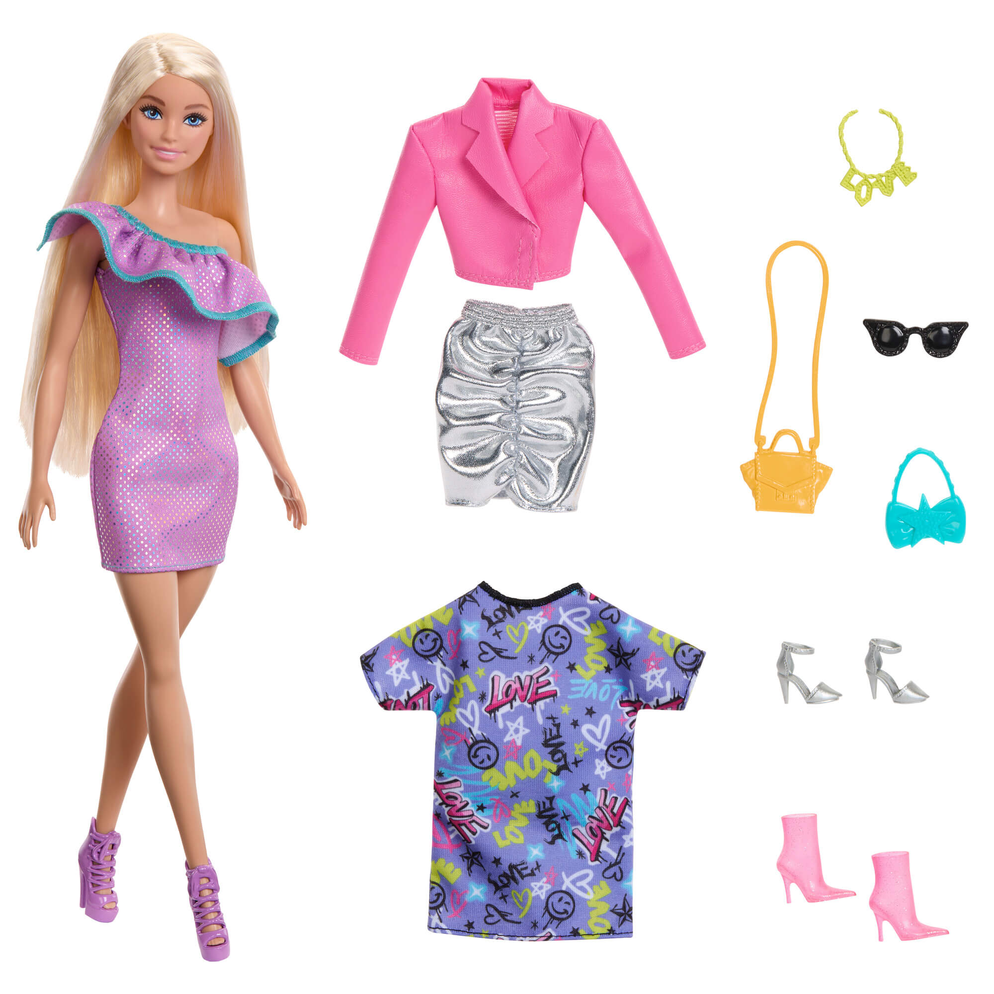 BARBIE DOLL & PARTY FASHIONS lėlė (HYT61) - Image 5