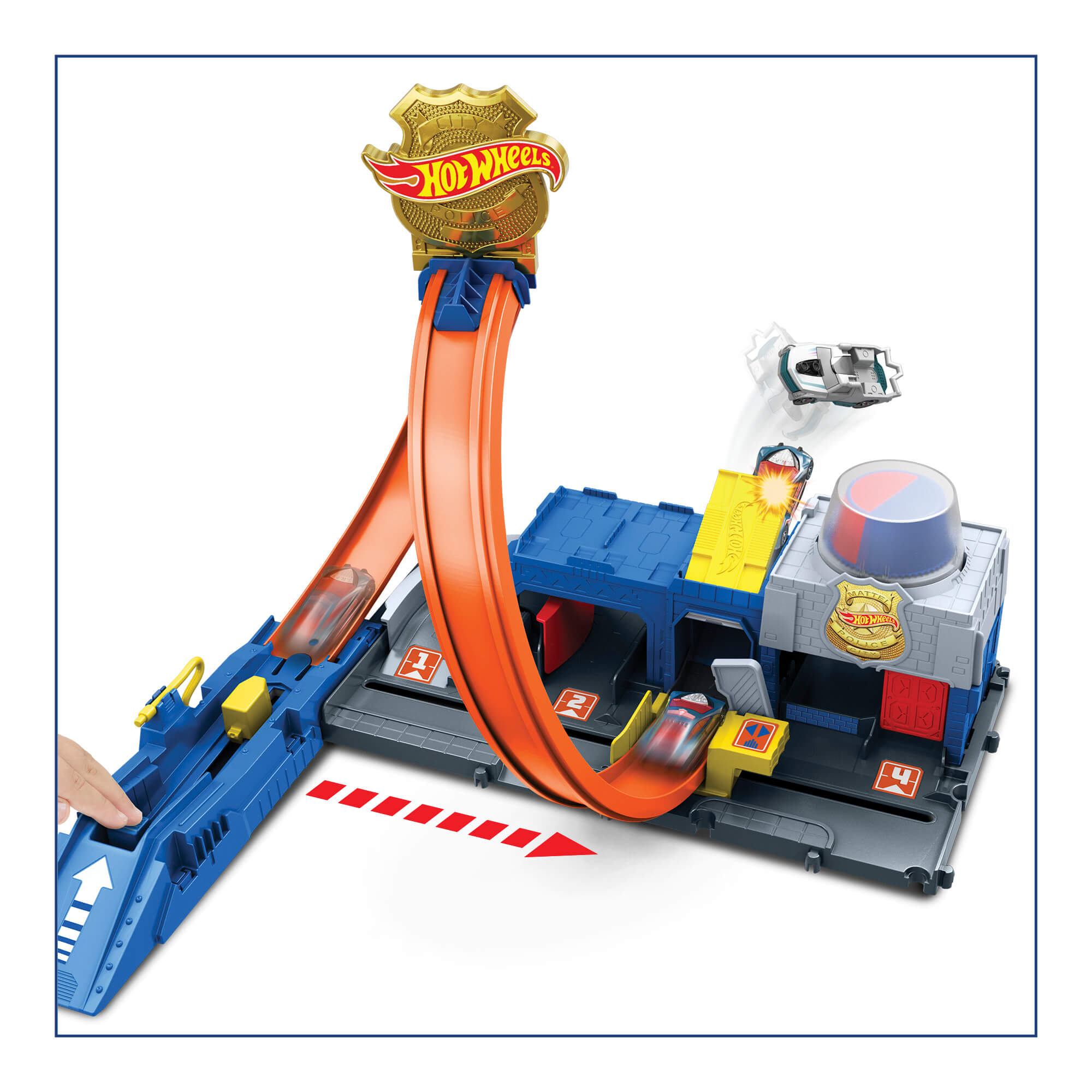 HOT WHEELS CITY rinkinys – Super policijos stotis (JBM71) - Image 3