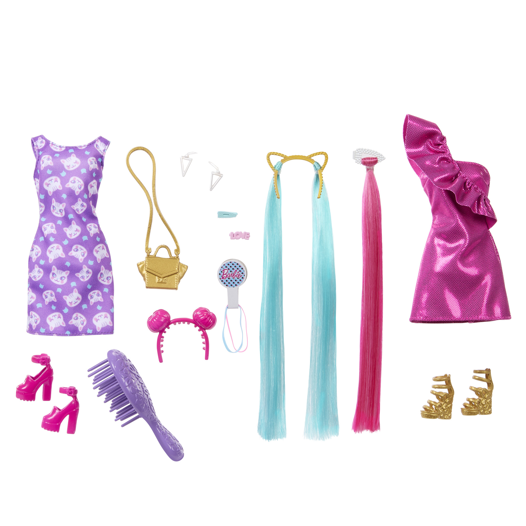 BARBIE FUN AND FANCY HAIR lėlės rinkinys (JDC85) - Image 5