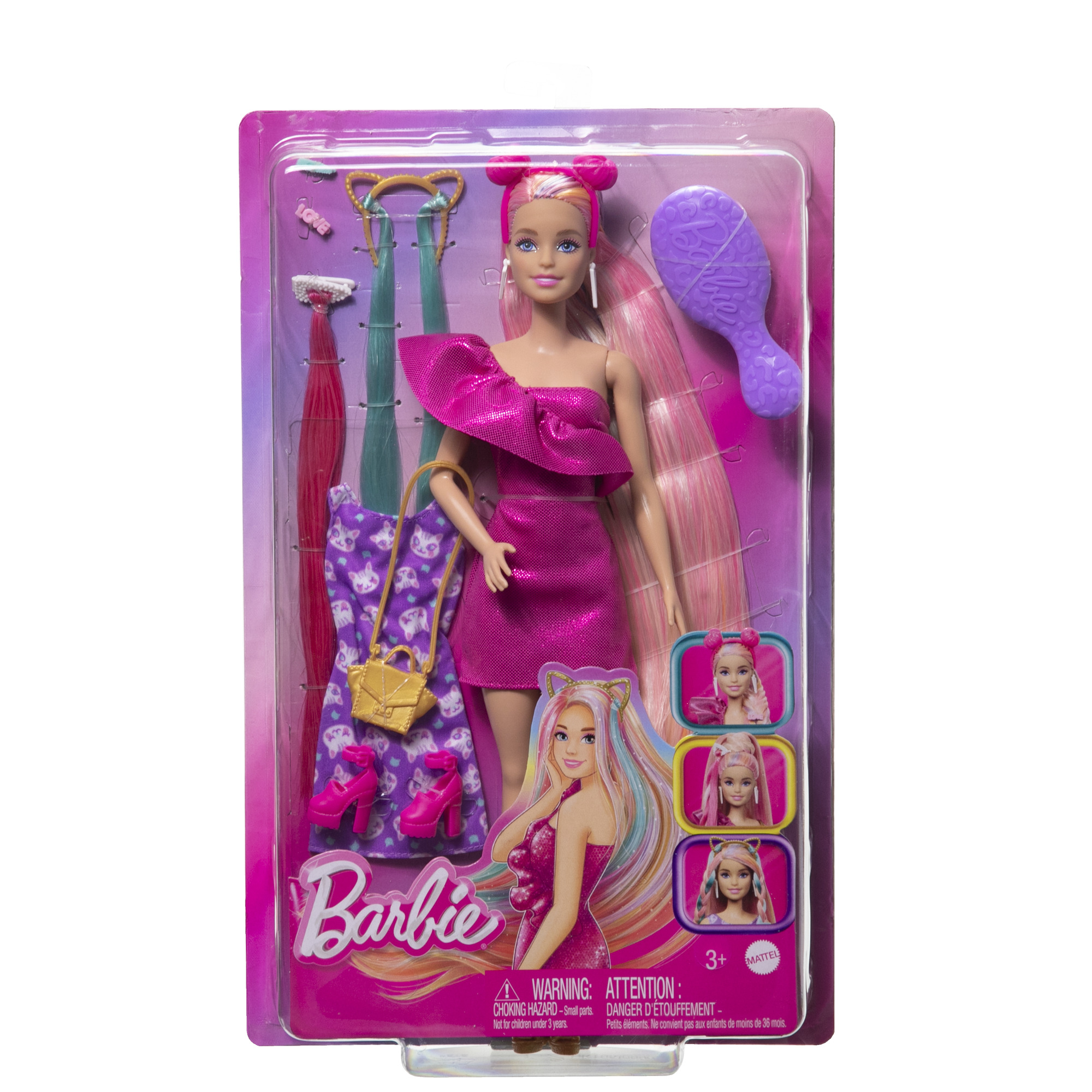 BARBIE FUN AND FANCY HAIR lėlės rinkinys (JDC85) - Image 6