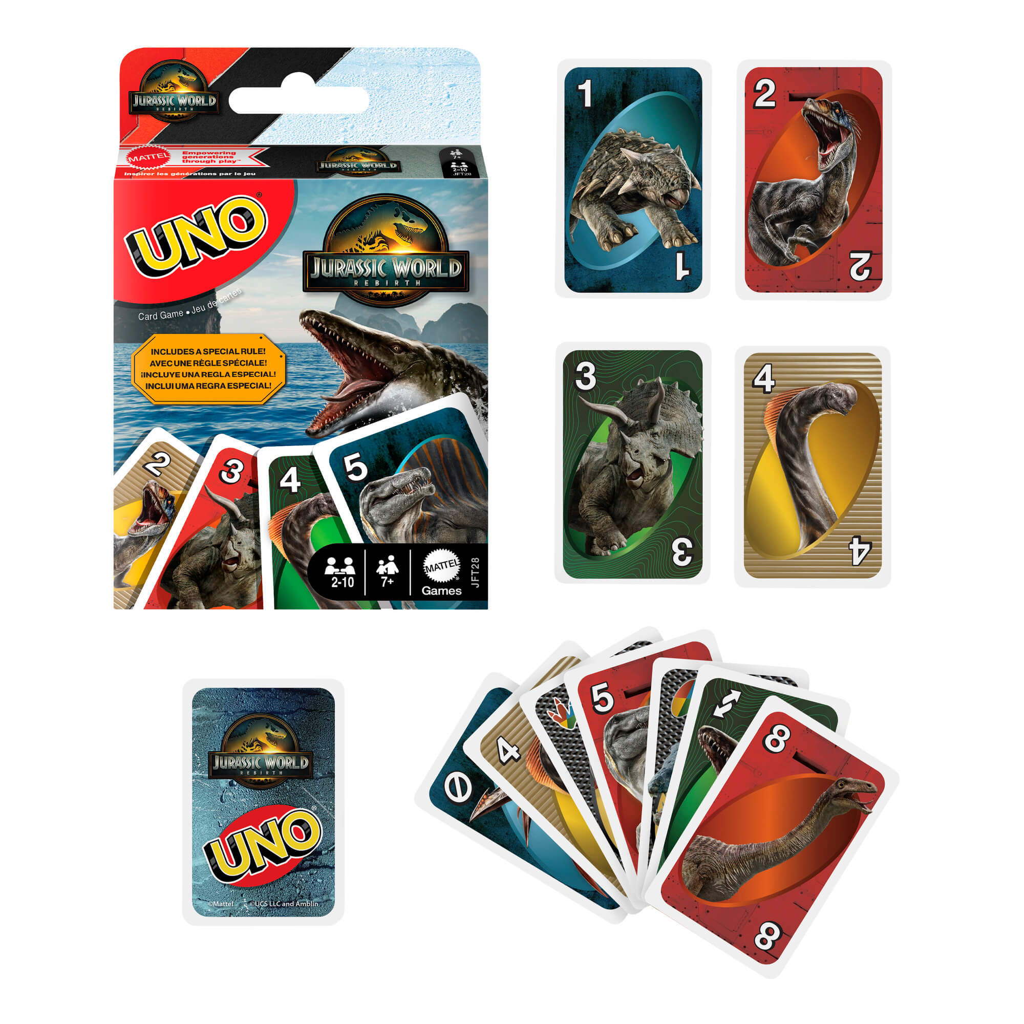 UNO kortos JURASSIC WORLD (JFT28) - Image 5