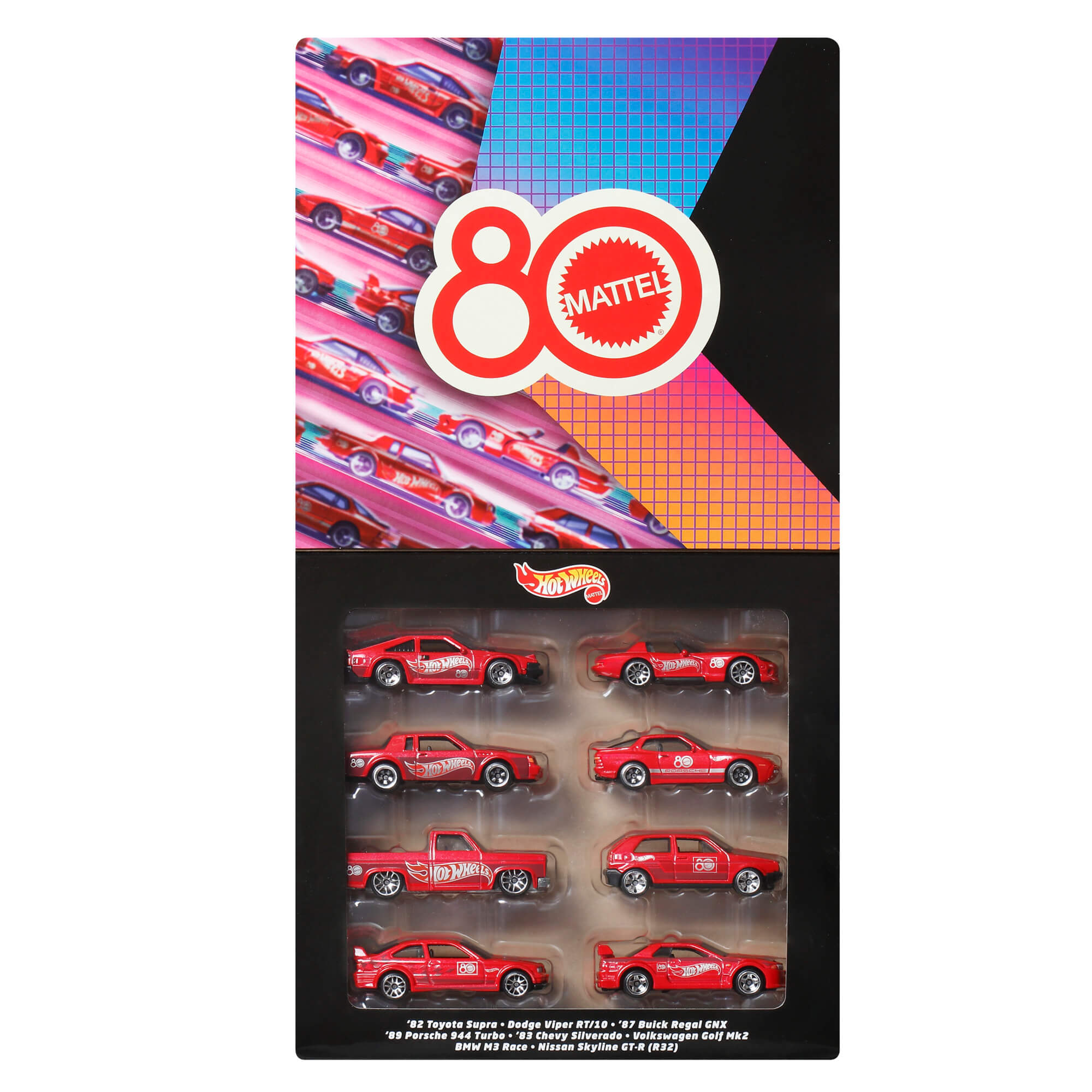 HOT WHEELS aštuonių automodeliukų rinkinys Mattel 80 (JGK09) - Image 2