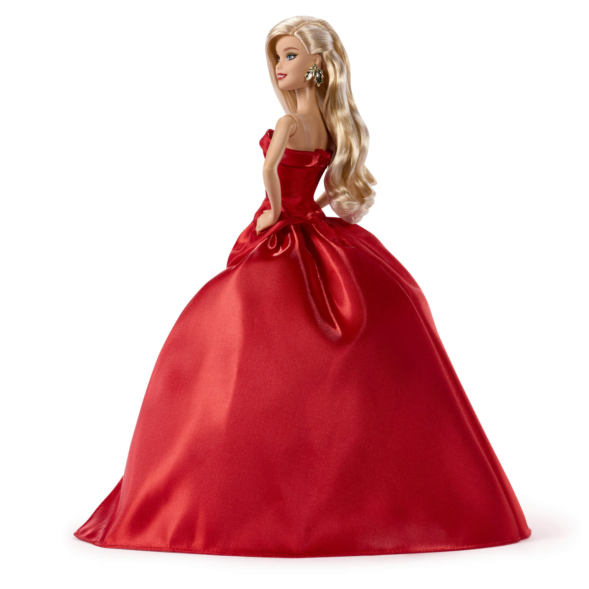 BARBIE HOLIDAY kolekcinė lėlė raudona suknele (JJX65) - Image 5