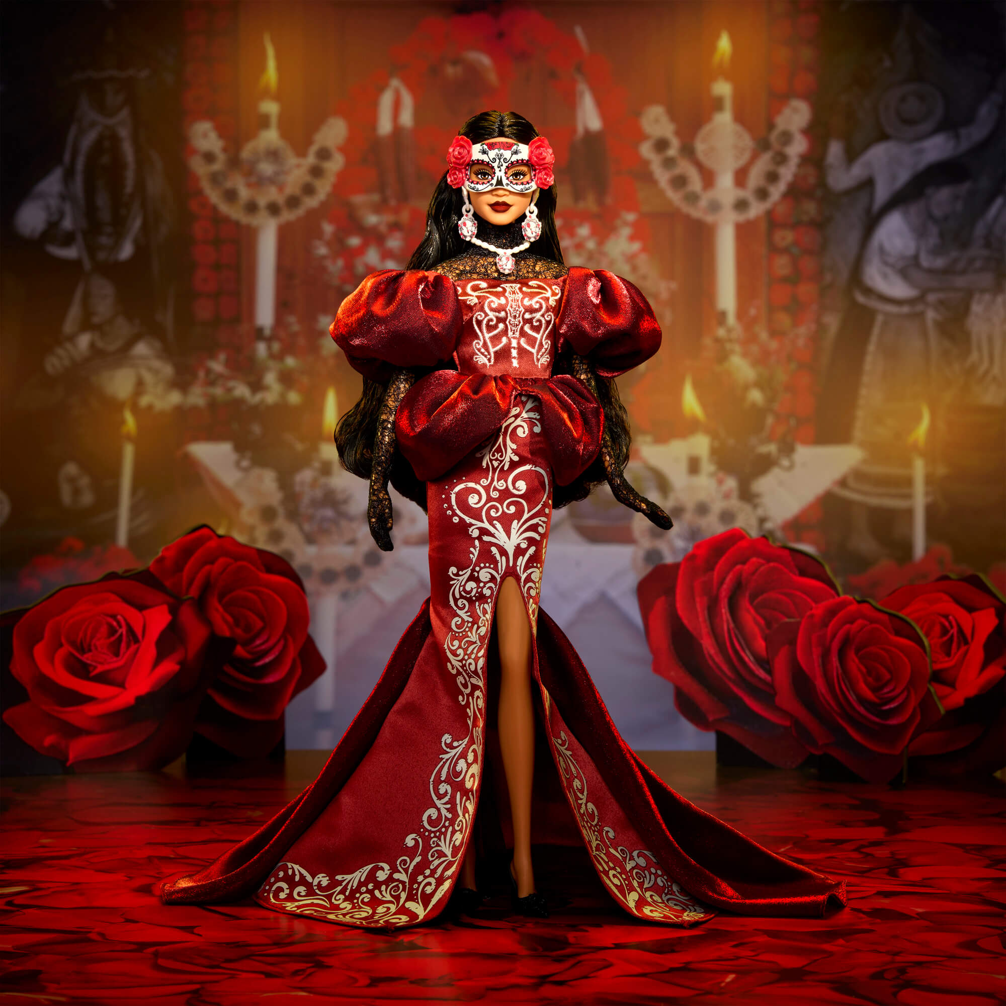 BARBIE DIA DE MUERTOS kolekcinė lėlė (JJX96) - Image 2