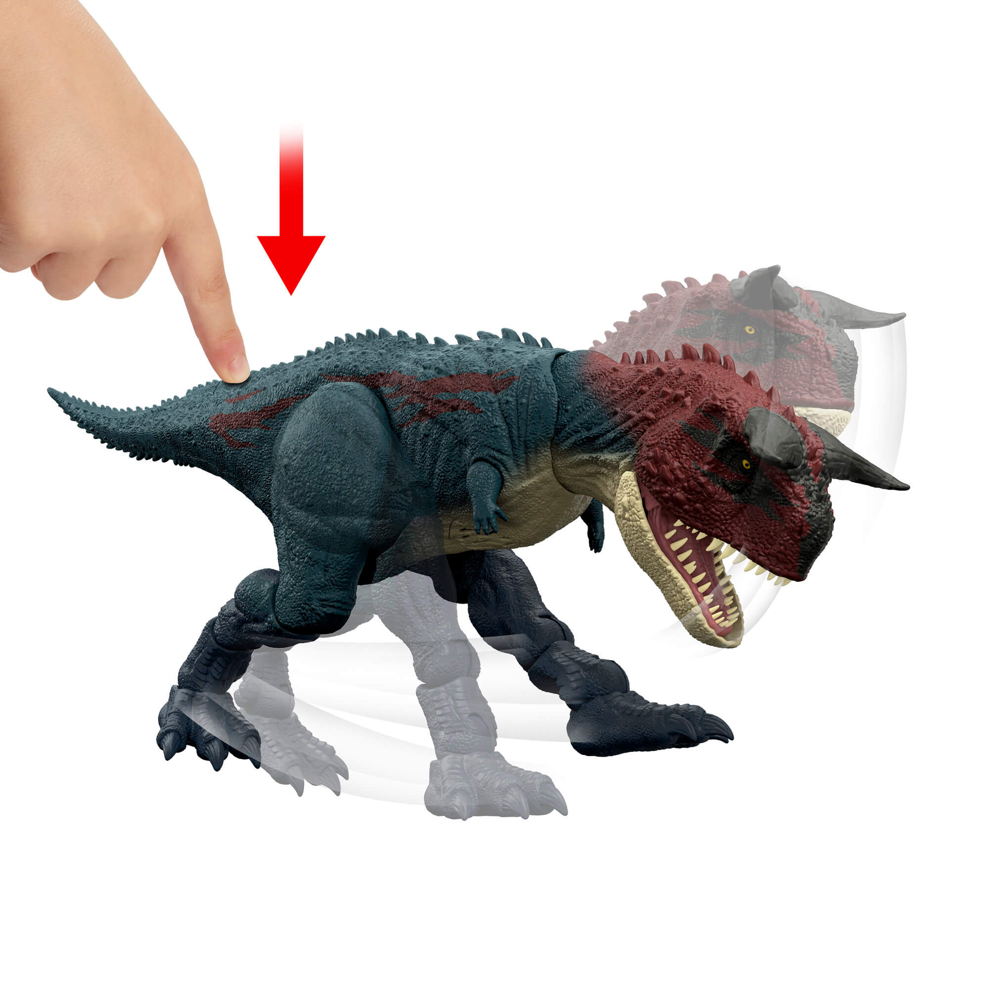 JURASSIC WORLD interaktyvus dinozauras – Carnotaurus (JKG85) - Image 2