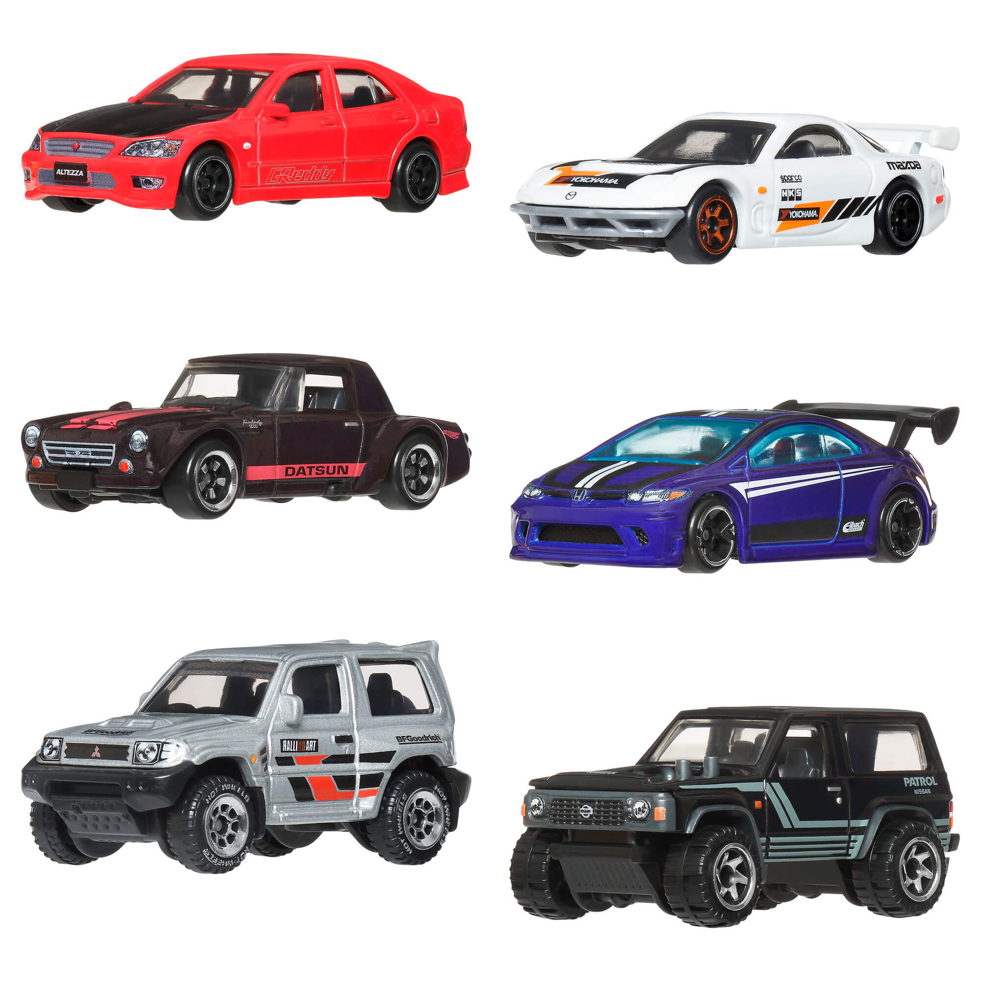 HOT WHEELS šešių japoniškų automodeliukų rinkinys (JLB23) - Image 2