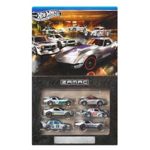 HOT WHEELS šešių ZAMAC automodeliukų rinkinys (JLB26)