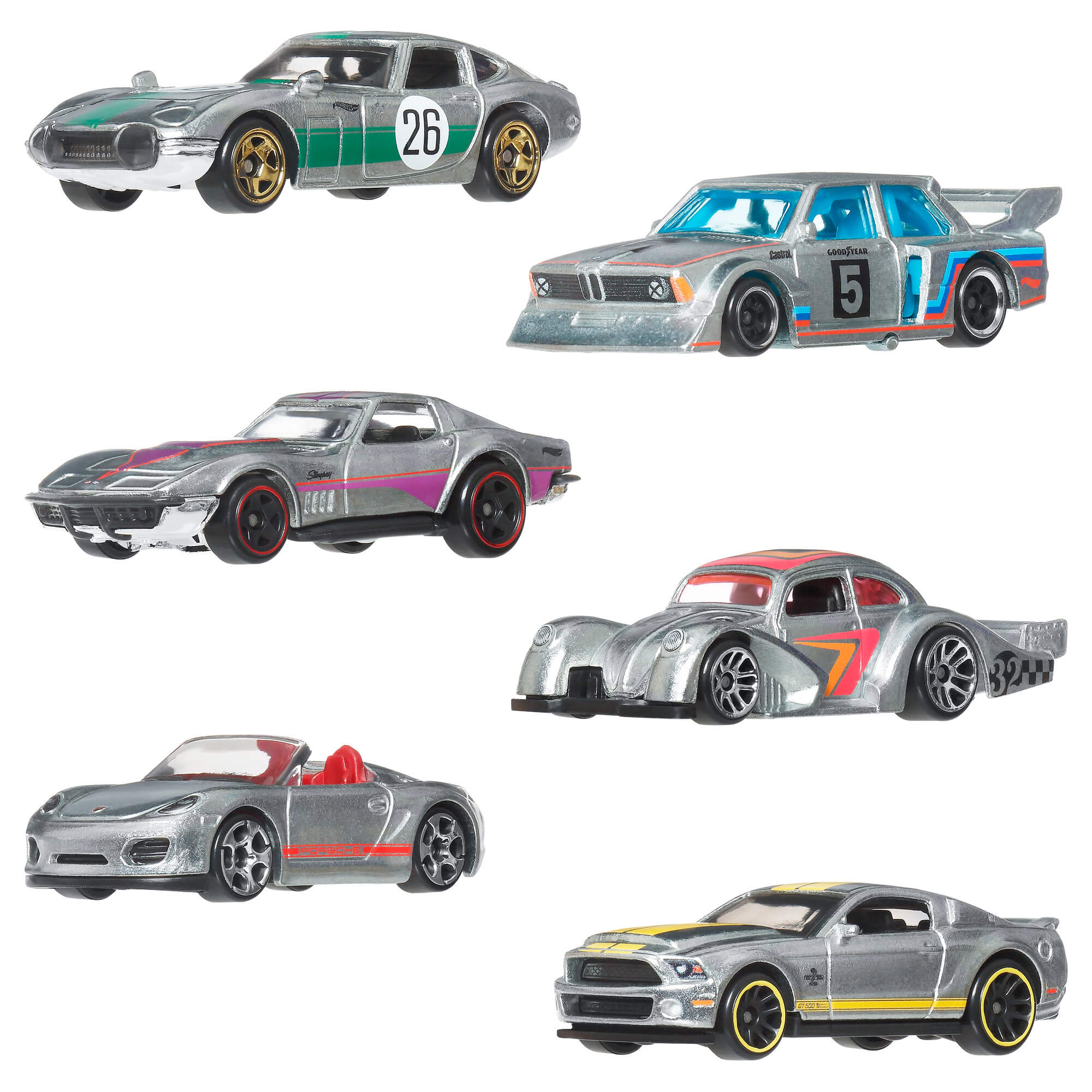 HOT WHEELS šešių ZAMAC automodeliukų rinkinys (JLB26) - Image 2