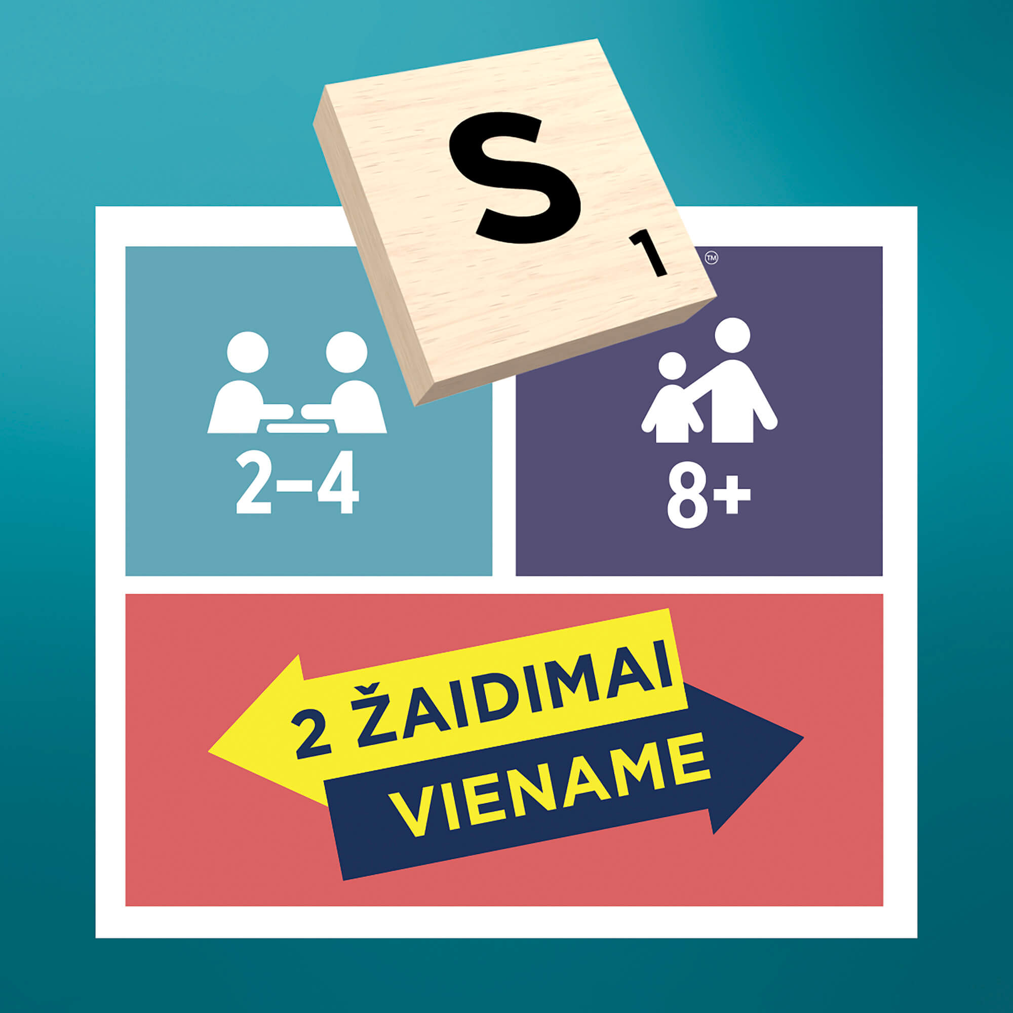 Stalo žaidimas SCRABBLE (medinis, LT) - Image 4