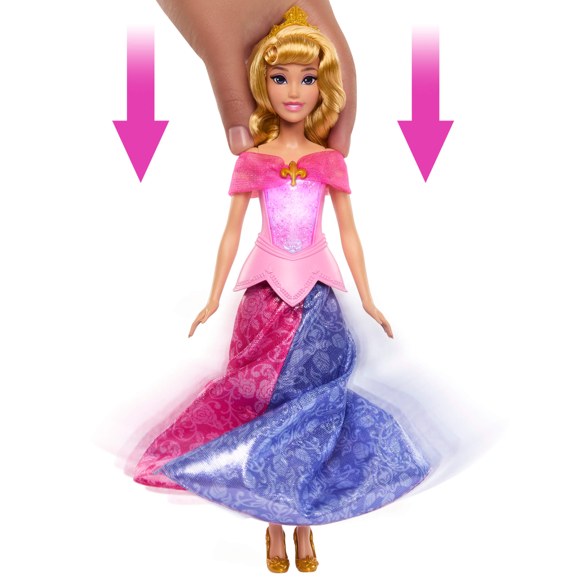 DISNEY PRINCESS lėlė Aurora su spalvos keitimo funkcija (JLK24) - Image 2