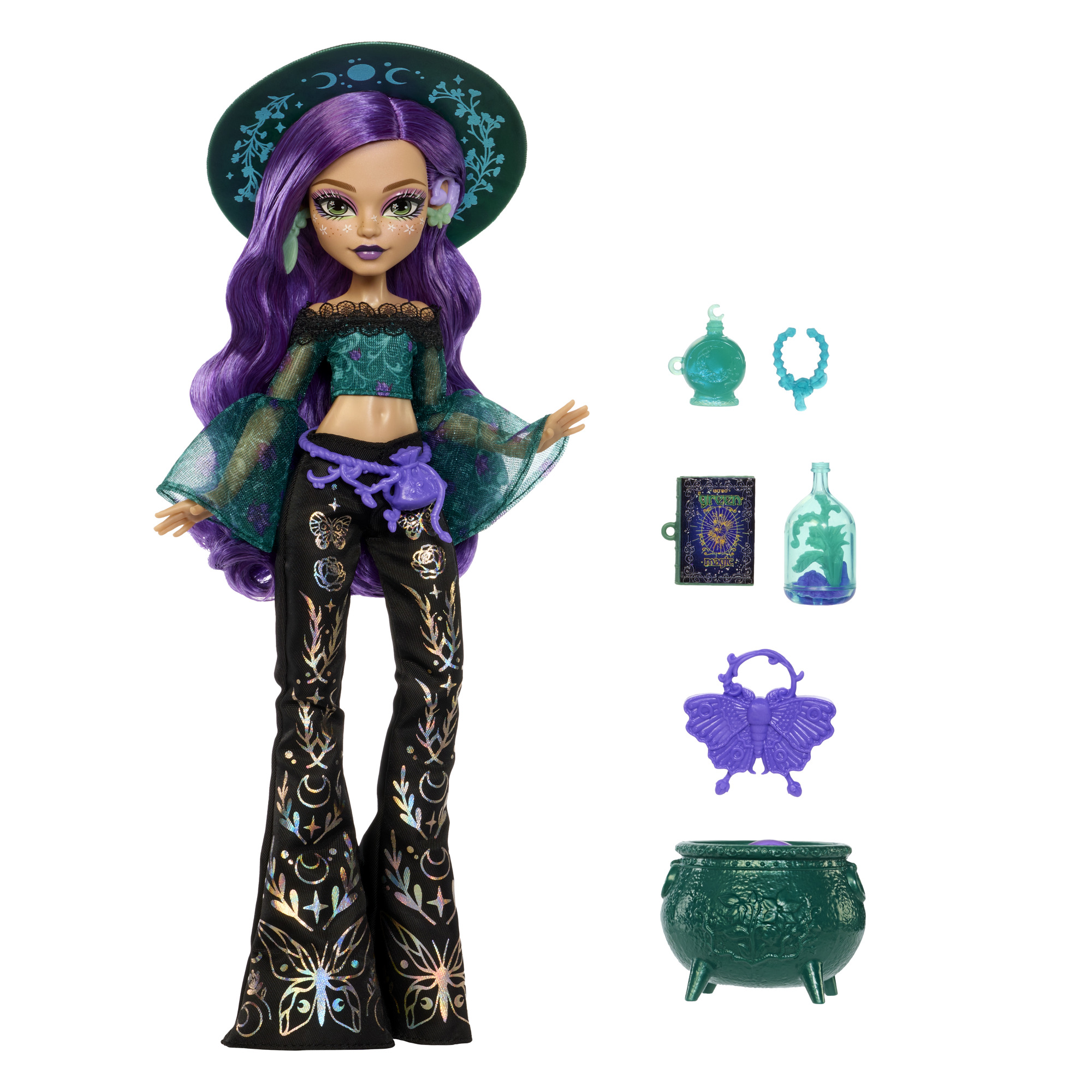 MONSTER HIGH MOONSPELL MAGIC lėlė Willow - gamtos kerėtoja (JMB92) - Image 2