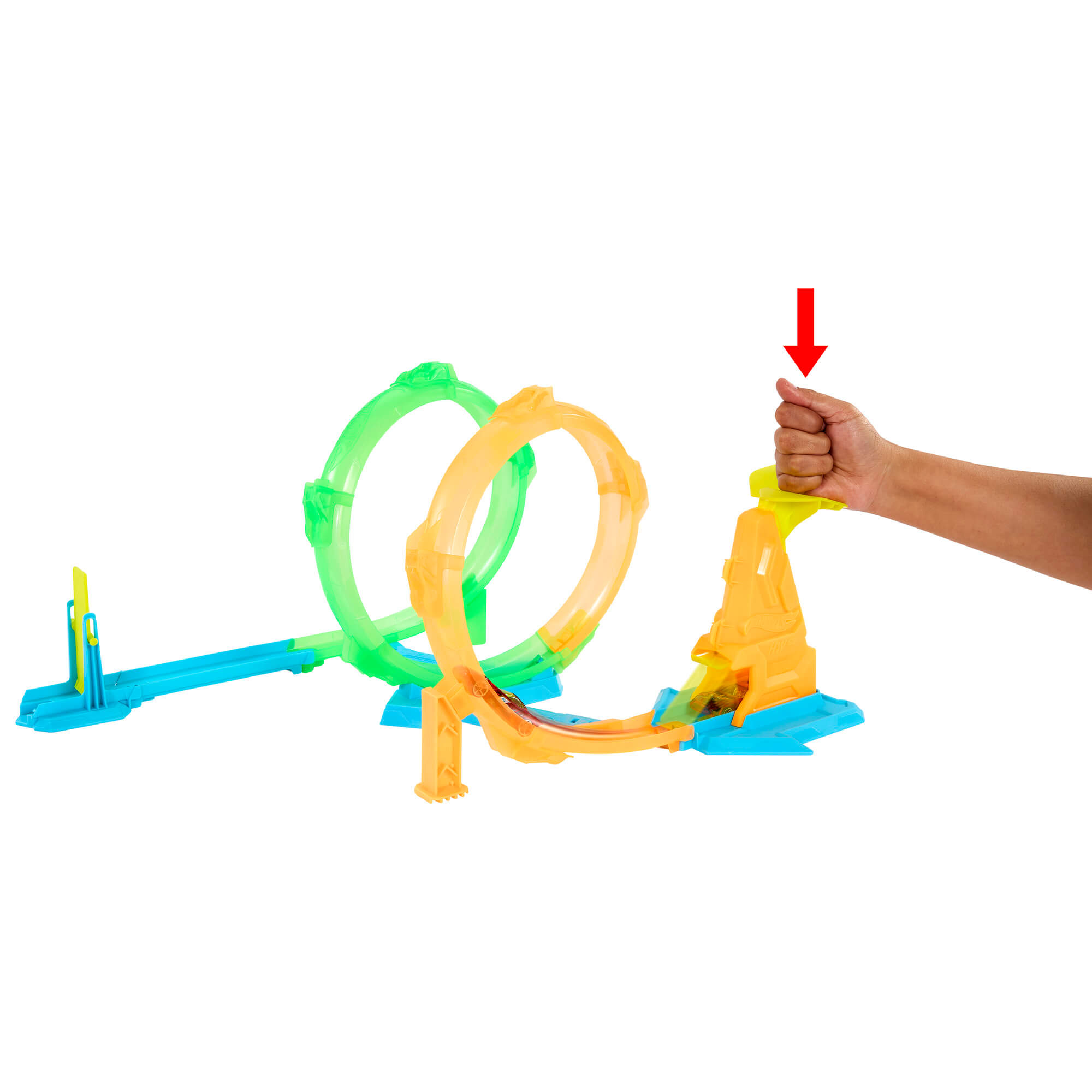 HOT WHEELS NEON SPEEDERS dvigubos kilpos trasa (JMG49) - Image 3