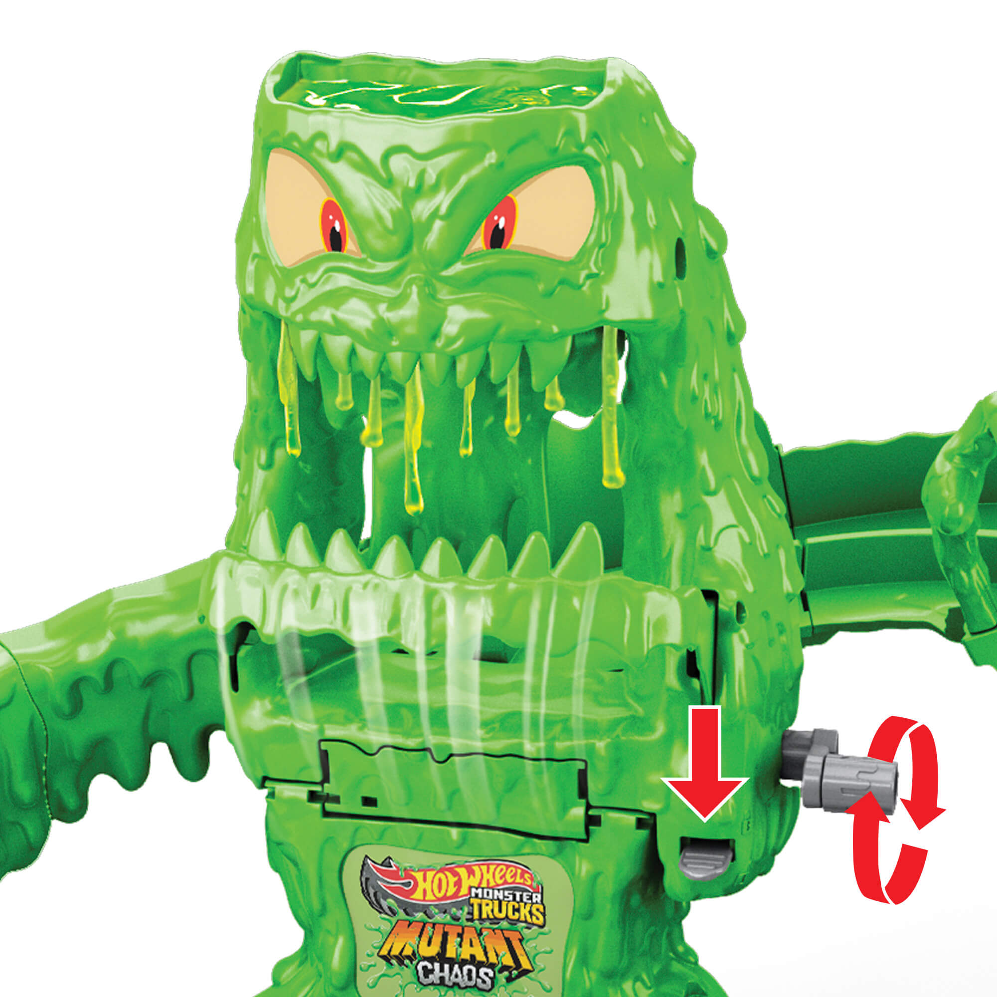 HOT WHEELS MONSTER TRUCKS MUTANT CHAOS trasa su slaimu – Monstro sunaikinimas (JMK90) - Image 2