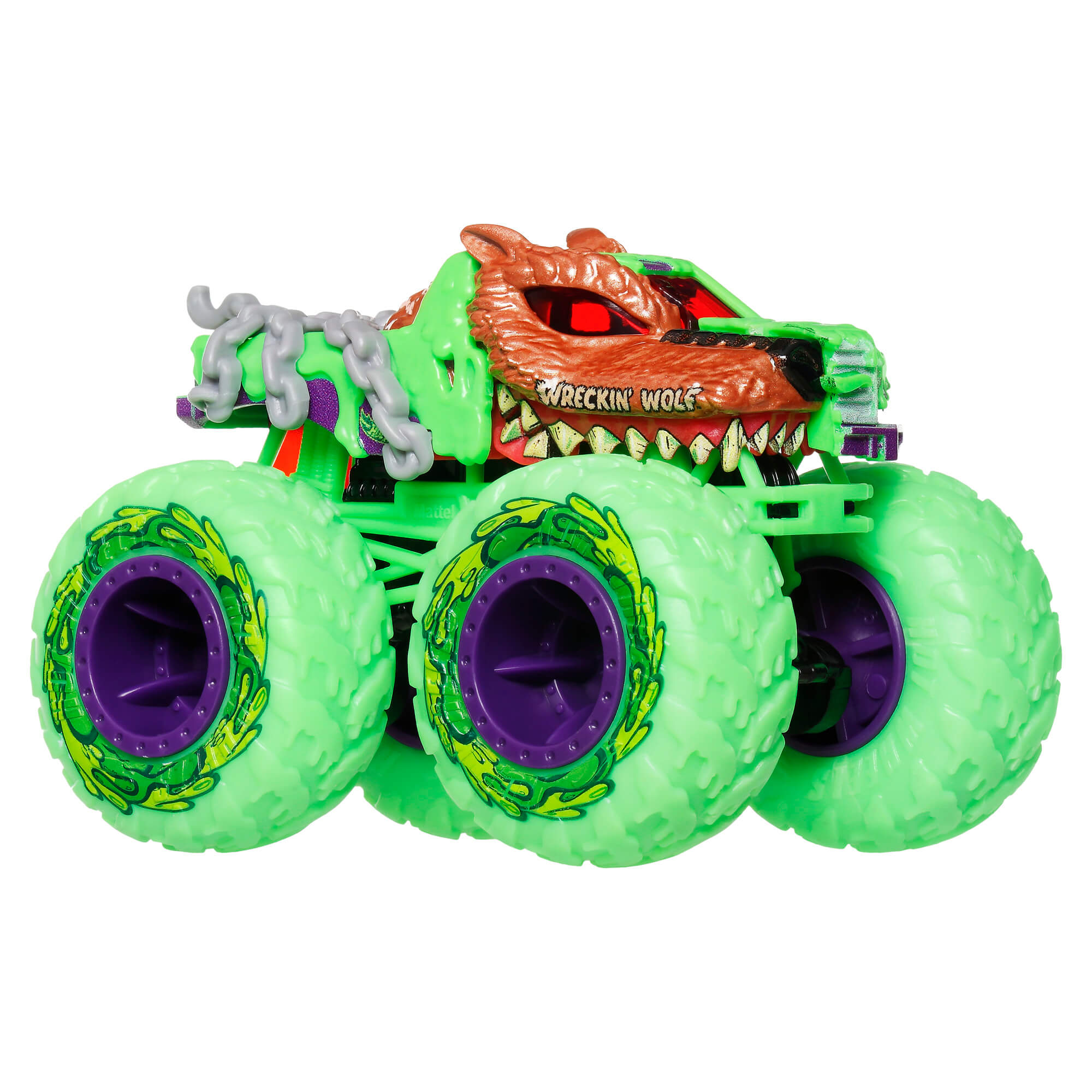 HOT WHEELS MONSTER TRUCKS MUTANT CHAOS džipas su slaimu (JMV37) - Image 4