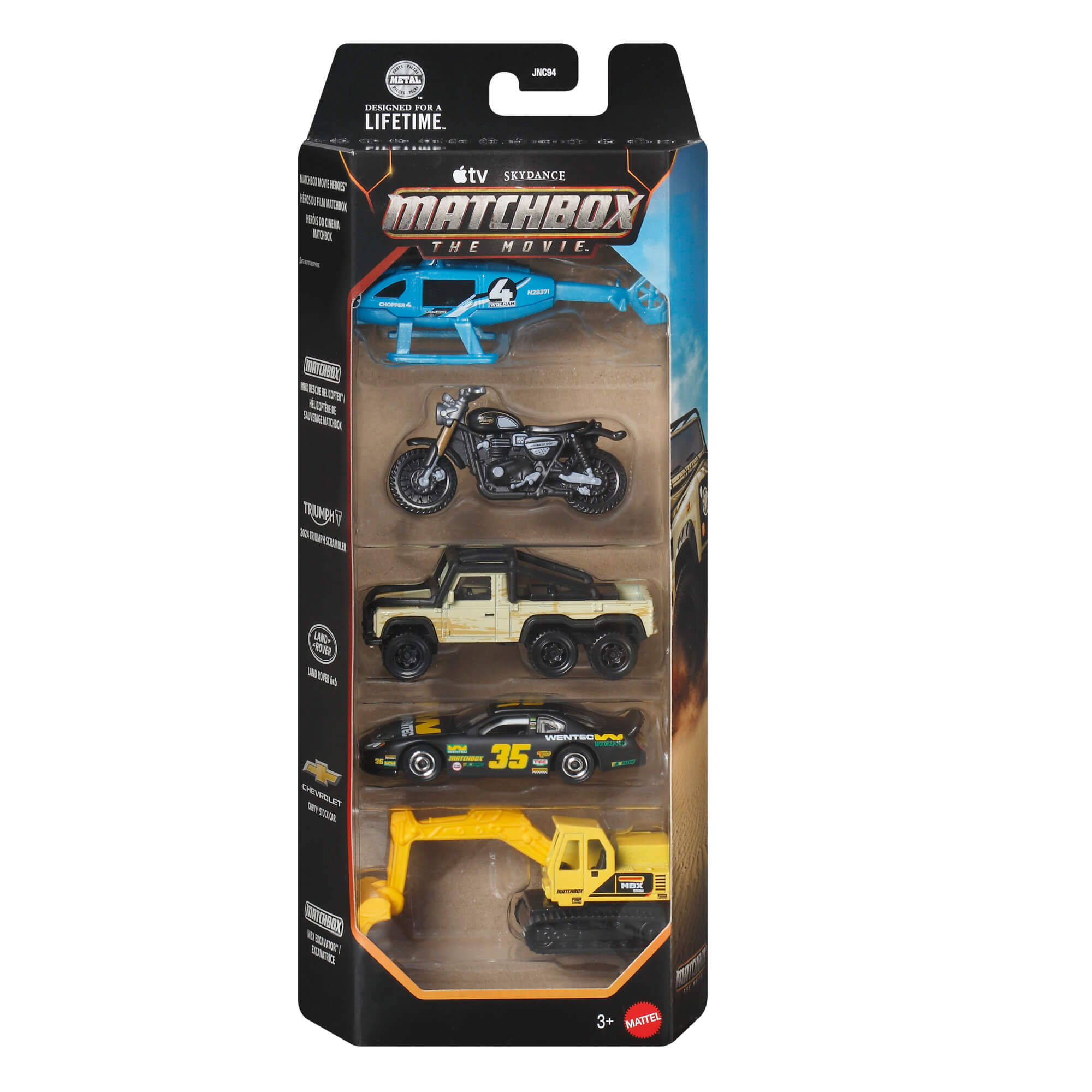 MATCHBOX MOVIE automodeliukų rinkinys (5 vnt.) (JNC94)