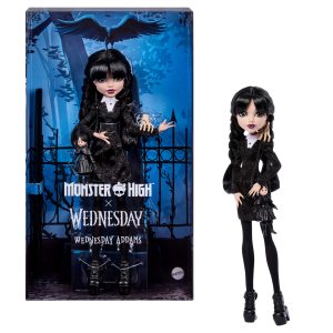MONSTER HIGH X WEDNESDAY kolekcinė lėlė Trečiadienė (JNJ91)